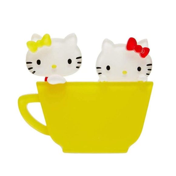 Erstwilder Hello Kitty and Mimmy Acrylic Brooch - Picture 1 of 5
